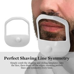 MAYCREATE® Goatee Shaving Template for Men, Beard Guide Shaper with 5 Different Sizes, Beard Shaping & Styling Template Perfect for Hairline Line-up, Edging, Stencil for Trimming, Mustache, Goatee image 3