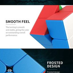 D ETERNAL Moyu Mfjs Meilong 2 2X2 High Speed Stickerless Magic Puzzle Cube Toy For 14 Years And Up, Kid image 4