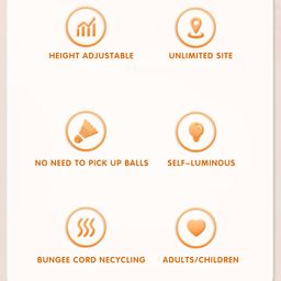 Proberos® Badminton Self-Practice, 3 BallsBouncing Badminton Ball for Training Self Adhesive with Elastic Cord, 40 Elastic Rope Replacement, Portable Practice Equipment (Non-Illuminating Style) image 4