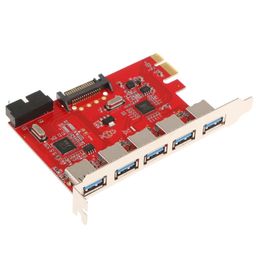 CALANDIS™ PCI-E to USB3.0 5 Port PCI Express Card Connector Adapter 5Gbps with 20 pin | Port Expansion Cards | Interface/Add-On Cards | Computer Components & Parts image 3