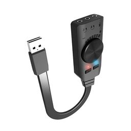 MERISHOPP®Sound Card Virtual 7.1-Channel USB External Audio Stereo Converter 3.5mm|Computers/Tablets & Networking | Sound Cards (External)|1x Sound Card image 1