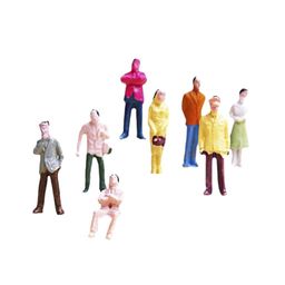 MERISHOPP® 100pcs Painted Model Train People Figures Scale TT (1 to 100)|Toys & Hobbies | Model Railroads & Trains | HO Scale image 1