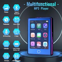 concept kart AUDIOCULAR M41 32GB Mp3 Player with Earphone, Portable Music Player, Bluetooth HiFi Digital Audio Player with 2.8” LCD Touch Screen, Built-in Speaker, Voice Recorder, Video Player, Support Upto128GB image 2