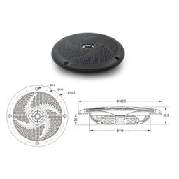 THE STYLE SUTRA® 2xBlack Waterproof Round Speaker Sound System for Boat Marine Car RV | Parts & Accessories | Boat Parts | Electronics & Navigation | Radio & Communications image 3