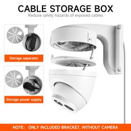 Security Camera Mount Bracket, Wall Mount for Dome-Shaped Security Camera, Ceiling Screw Mounting Bracket for Security Dome Camera Mounting Turret Eyeball Camera Wall Mount image 4