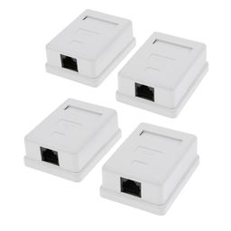 CALANDIS™ 4x Cat6 Single Port Surface Mount Outlet Box RJ45 Face Plate & Backbox combo | Plugs Jacks & Wall Plates | Networking Cables & Adapters | Computer Cables & Connectors image 3