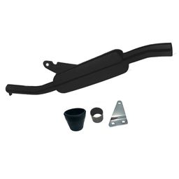 OZANGO Bike Angular Empty Free Flow Bullet Exhaust Silencer Black Suitable BS3 & BS4 Model for RE Thunderbird 500 image 2
