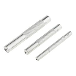 Loom Tree 3 Pieces Die Punch Tools Snaps Fastener Punch Hole Tool for Rivet Button Install image 3