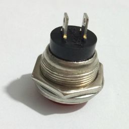 ELBME® 16mm Round Push Button Momentary Switch Lockless Reset Switch red | 1 Piece Mini Switch image 3