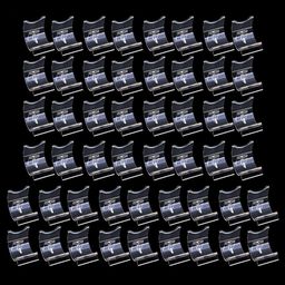 ivelect 50pcs Translucent Lighter Display Stand Clear Acrylic Holder Bracket lighter image 3
