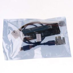 CALANDIS Graphics Card Pci-E 1X to 16X Riser Card with USB Cable & Power Supply Cord image 5