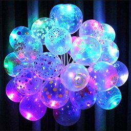 Skylofts Set of 25 LED Balloons for Party Balloons for Birthday Balloons for Decoration Party Props (Printed Balloons) image 1