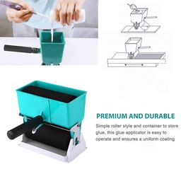 serplex Serplex® 320ml Portable Glue Applicator Roller Manual Liquid Glue Saving Applicator Roller 6 inch Applicator Roller for Carpenter Woodworking Professional Glue Application Tool image 3