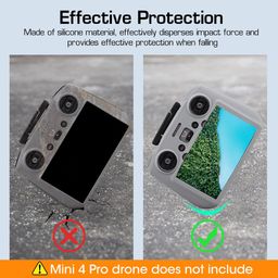 zorbes Silicone Case for DJI Air 3 RC 2 Remote Controller, Air 3 Silicone Protective Case Cover Sleeve Anti-slip Silicone Case for Air 3 RC 2 Remote Controller DJI Mini 4 Pro, No Air 3 RC 2 Remote Controller image 3