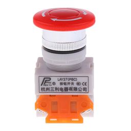 Generic E_14002886 Imported Ui 600V Ith 10A Emergency Stop Switch Push Button Switch Mushroom Push Button image 1