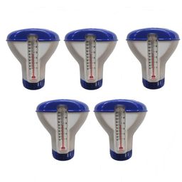 CALANDIS™ 5X Pool Floating Chlorine Dispenser Large Capacity Durable with Thermometer | Pool Chemicals & Clarifiers | Pool Chemicals & Testing | Pools & Spas | Yard, Garden & Outdoor Living image 1