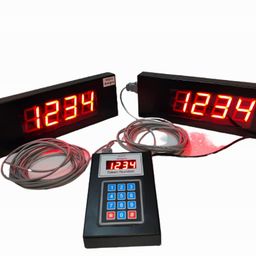 micro designs 4-digit Token Display System with two displays with ding dong sound; Fully metal body; 5 m + 5 m cable image 2