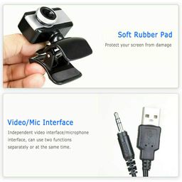 MYADDICTION Rotatable Web Camera Cam Digital Webcam Camera with Microphone for PC Laptop image 3
