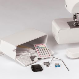 Singer 2250 Tradition Zig-Zag Sewing Machine, 10 Built-in Stitches, 23 Stitches Functions (White) with 70W Powerful motor & Feed dog with 106 Teeth in 6 Rows-Get Free Online Interactive Master Class image 4
