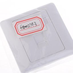 RJ45 CAT5e Data Wall Outlet Socket Single Port Wall Panel Network Home Kit image 1