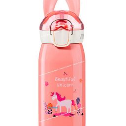 FunBlast BPA Free Double Walled Vacuum Insulated Stainless Steel Water Bottle with Straw Light Pink- 530 ML-image-14