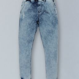 Kiddopanti Mild Distresses Jogger Style Pant - Light Blue-image-71