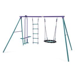 Plum Metal Multiplay Swing Set - Multicolour-14