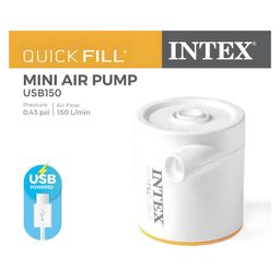 Intex 66616 Mini Air Pump Intex Quick-Fill USB Electric Air Pump USB150 Intex Electric Air Pump Inflate Air Pump Intex Mini Air Pump Intex USB Power Air Pump - Multicolor-23