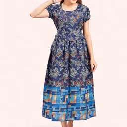 RITIJYA Women Floral Printed Floral Maternity Anarkali Kurta-picture-5