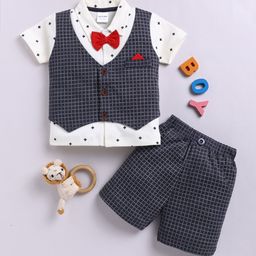 Moms Love Infant Boys Printed Pure Cotton Clothing Set-51
