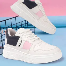 VENDOZ Women Colourblocked Lace-up Casual Sneakers-picture-50