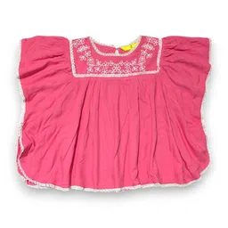 Gini and Jony Girls Floral Embroidered Kimono Sleeves Cotton Kaftan Crop Top-picture-46