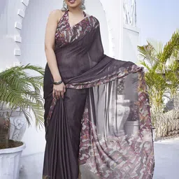 KALINI Poly Chiffon Saree-image-56