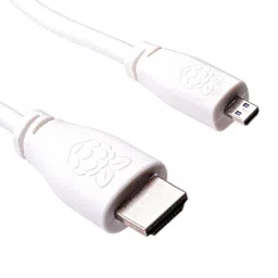 Official Raspberry Pi Micro HDMI to Standard HDMI (A/M) Cable- 2m, White-8