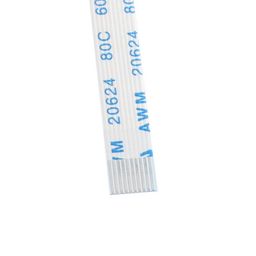 0.5mm Pitch 10 pin 200mm FPC A-Type Ribbon Flexible Flat Cable (Pack of 2)-11
