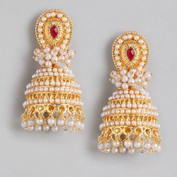 Anouk Glod Plated Jhumkas Earrings-picture-22