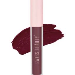 SWISS BEAUTY Super Matte Liquid Lipstick Wine Me - 3.5 ml-image-5