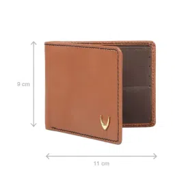 Hidesign Tan Leather Rfid Bi-Fold Wallet for Men-image-34