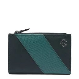 Caprese Zoey Bottle Green Faux Leather Textured Bi-Fold Wallet-9
