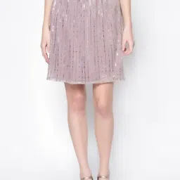 Sera Pink Embellished Mini Skirt-image-40
