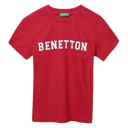 United Colors of Benetton Kids Red Logo Print T-Shirt-image-17