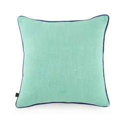 Home4U 'Mirai' Sea Green Cotton Single Cushion Cover - Set of 1-image-0