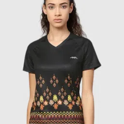 Alcis Black Printed Sports T Shirt-image-62