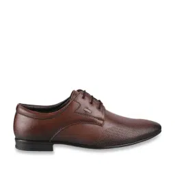 Mochi Men's Tan Derby Shoes-image-44