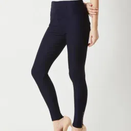 DOLCE CRUDO Navy Skinny Fit Jeggings-image-94