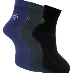 Dollar Multi Cotton Free Size Printed Socks - Pack of 3-image-64
