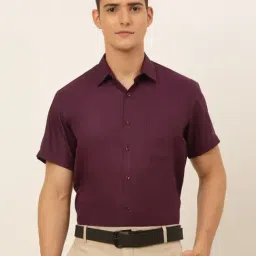 Jainish Wine Regular Fit Shirt-image-52