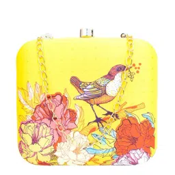 NR by Nidhi Rathi Yellow Fabric Clutch-67
