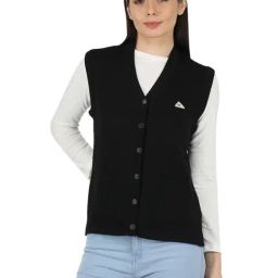 Monte Carlo Black Wool Open Front Cardigan-image-33