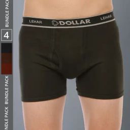 Dollar Lehar Assorted Cotton Regular Fit Trunks - Pack Of 4-picture-47